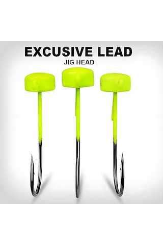 Hokkaido 2.8 Gram,5 Adet,sarı Jig Head,ürün Toplam Boyu 34.6 Mm 2.8 Gr