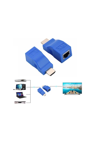 30 Metre Hdmı Uzatma Aparatı - 3D - Full Hd 1080P - Extender (533634667)