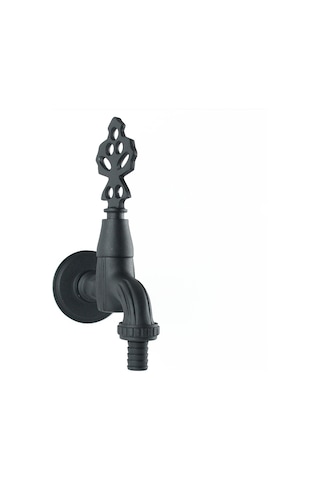 Lpd Osmanlı Rakorlu Bahçe Musluğu Siyah 1/2 Siyah