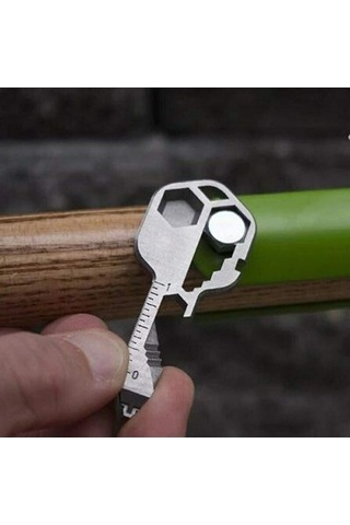 Pazly Tornavida Tirbuşon Şişe Açacağı Paslanmaz Çelik Kordonlu Çok Fonksiyonlu Anahtarlık Aracı 46465780 & Jd Gümüş Gümüş