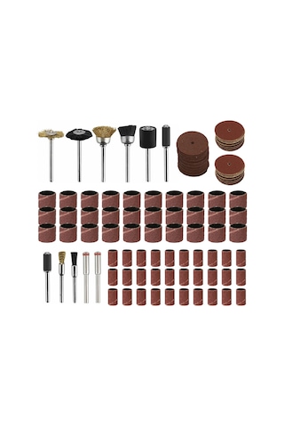 Moveevo 151 Parça Elektrikli Taşlama Aksesuar Seti - Taşlama, Kesme, Pürüzsüzleştirme Ve Temizleme İçin Fırça, Zımba Ve Diskler