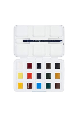 Van Gogh Sulu Boya Seti 12+3 Renk X Tablet - Plastik Kutulu 0