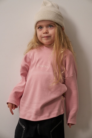 Oh La La Koala Pembe Nakışlı Oversize Uzun Kollu T-shirt Pembe