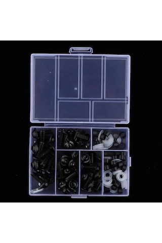 Ganzhoushop Vidalar Takımı Suntek Siyah Raptiye Motosiklet Komple Klipler Fairing Civata Adet 158 Pw Siyah