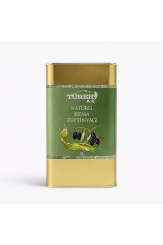 Türer Natural Sızma Zeytinyağı Yeni Sezon 3 Lt