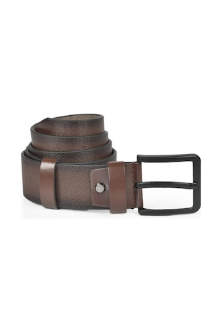 Deepsea Erkek Kahve Kemer 4,5 Cm Spor Kemer Suni Deri Kemer 2402623 Kahve