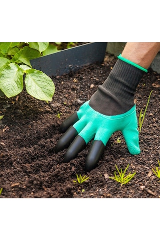 Toprak Kazma Ekme Çapalama İçin Korumalı Bahçe Eldiveni