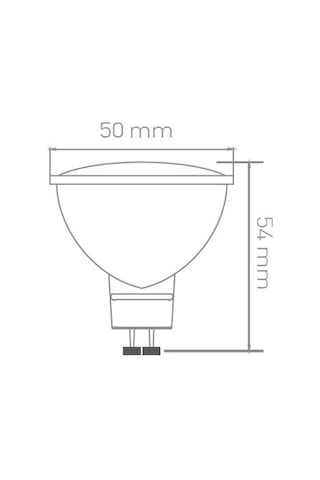 Ack Aa24-01553 5W Gu10 6500K Beyaz Reflektörlü Smd Led Ampul