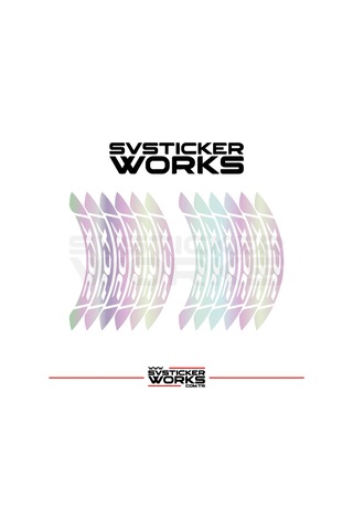 Honda Pcx Jant Şeridi Geniş Sticker Dıştan İçe Kaliteli Yüksek Yapışkanlı Sticker Hologram