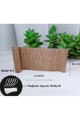 60 Cm X 5 Metre Kamış Hasır Balkon Çiti