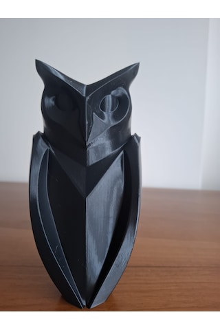 Baykuş Biblosu -17 Cm Siyah