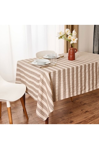 Evidea Soft Freya Masa Örtüsü - Ekru / Bej - 140x200 Cm Ekru / Bej