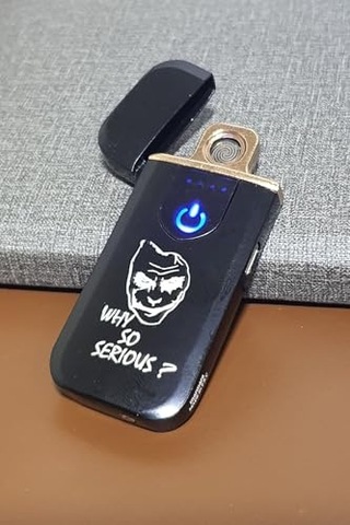 Tusah Şarjlı Venom Basklı Çakmak Tek Ebat Gri Çok Renkli