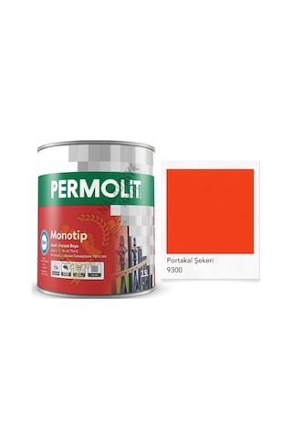 Permolit Monotip Astarlı Antipas Boya Portakal Turuncu 2.5 Lt.