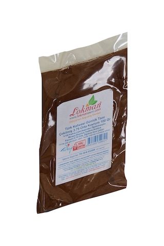 Lokman Avm Türk Kahvesi Günlük Taze Çekilmiş 3.75 Orta Kavrum 100 G Paket