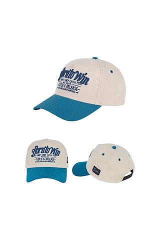 Fujin Btw Trucker Blue Beige Şapka Standart