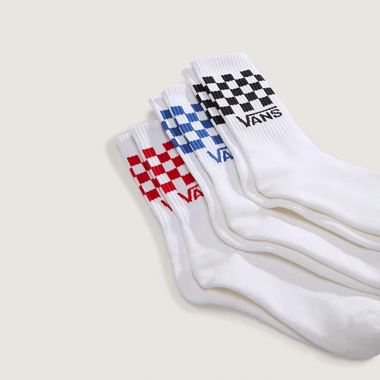 Vans Classic Check Crew 3p Çorap C-van000qbuwhtwht Beyaz