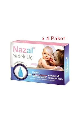 Otribebe Nazal Burun Aspiratör Uyumlu Yedek Uç 4 Kutu