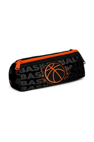 Minosso Basketbol Desenli Erkek Çocuk Üç Bölmeli Kalem Çantası 6010 Karışık