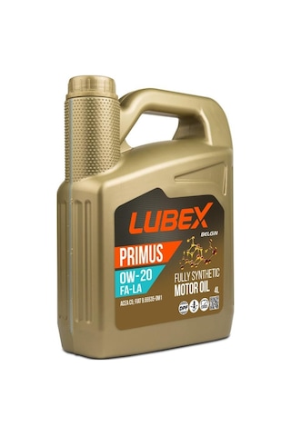 Lubex Primus 0W-20 Fa-La Dpf Partiküllü Tam Sentetik Motor Yağı 4 x 4 L