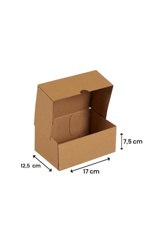 17x12,5x7,5-25 Adet Kesimli Karton Kutusu - Internet Ve Kargo Kutusu Diğer