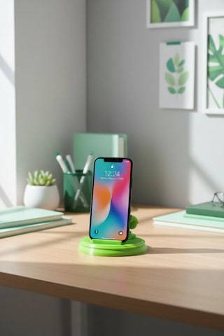 Noker Basketbolcu Telefon Tutucu Masaüstü Telefon Standı Yeşil
