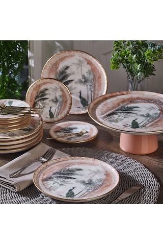 Fecra Peacock 19 Parça Sunum Ve Servis Seti