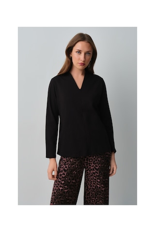 Suwen Meloni Leopar Pijama Takımı Wsh10510149911 Siyah