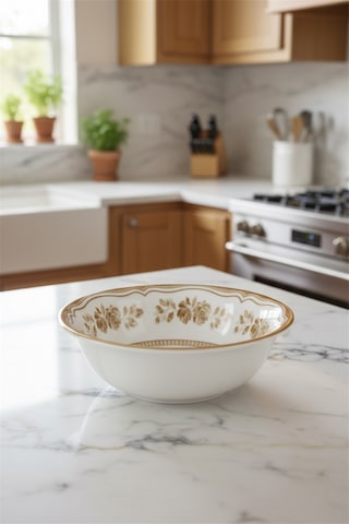 12'li Valencia Salata Kasesi Kalın Kenarlı 16cm Dijital Salda Rinart Krem