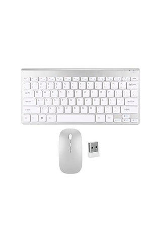 Kablosuz 2.4g Klavye Mouse Set Wireless Kablosuz Klavye Mouse Set Optik