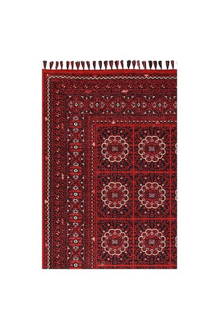 Luxess Buhara 1151 Kırmızı Pamuk Taban Halı Kırmızı - Kırmızı