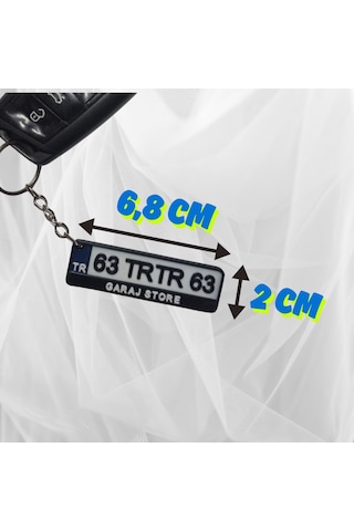 Kişiye Özel Plaka  Anahtarlık