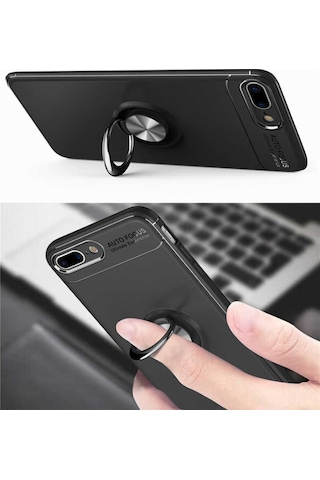 Apple Uyumlu iPhone 7 Plus Yüzüklü Manyetik Ravel Kilif 512795380