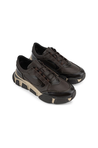 Tamer Tanca Erkek Hakiki Deri Kahverengi Sneakers & Spor Ayakkabı 1145 2031 Erk Ayk Y26 Kahve