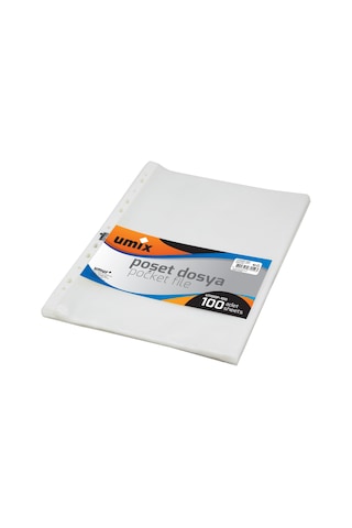 Umix A4 Şeffaf Poşet Dosya 100'lü Paket