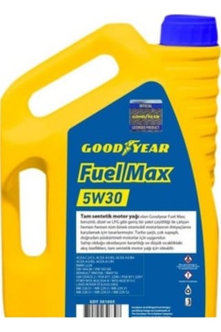 Goodyear 5W-30 Dpf Sp/cf Partiküllü Full Sentetik Motor Yağı 5 L