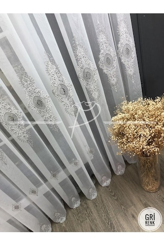 Tül Perde Taç Marka Ziyu Desen 1 Kalite Tt Kumaş-72048 Çok Renkli