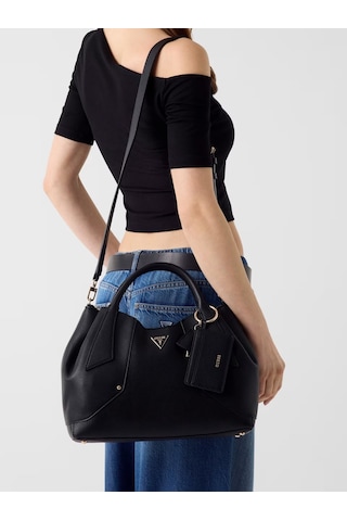 Guess Darcy Logo Kadın El Çantası Hwbg9914060 Siyah