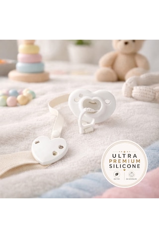 Tgm Baby Ultra Premium Silikon Kalpli Emzik Plus Beyaz - Krem