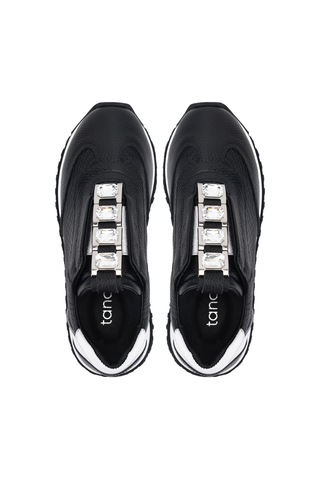 Tamer Tanca Kadın Hakiki Deri Siyah Sneakers & Spor Ayakkabı 1201 4016 Bn Ayk Y26 Sıyah