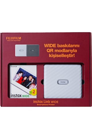 Fujifilm Instax Link Wide Akıllı Telefon Yazıcısı Beyaz