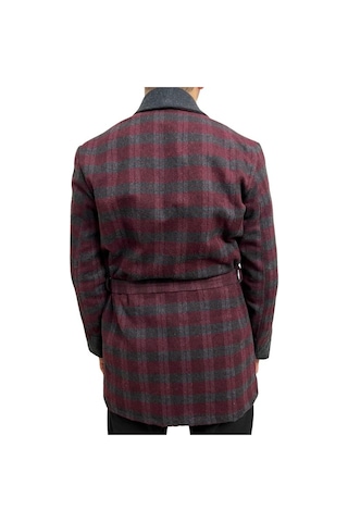Ekose Yün Robdöşambr ( Bordo ) Bordo