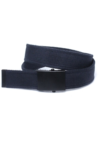 Livze Unisex Siyah Tokalı Kolon Kemeri 4cm Lacivert Lacivert
