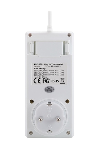 Pazly Kkmoon Tak-çalıştır Programlanabilir Kablosuz Termostat Prizi, Lcd Ekranlı Isıtıcı/soğutucu Kontrol