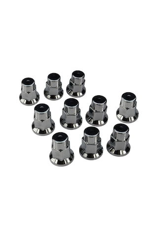 Tır Kamyon İçin 10 Adet Krom Bijon Anahtar Kapağı 32 Mm