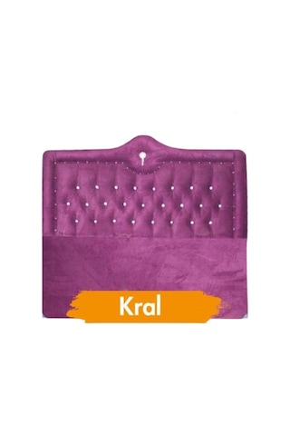 Başlık ALC Kral Model 150 Cm Kapitone Baby Face MOR RENK Kumaş Döşeme El Yapım
