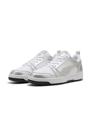 Puma Rebound V6 Low Metallic Kadın Beyaz Sneaker Ayakkabı 40605502