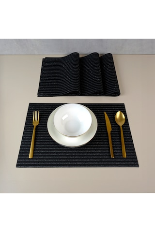 Maxstyle Silverline 4 Parça Amerikan Servis 30x45 Cm Renkli