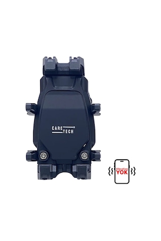 Ct-m21 Telefon Tutucu Titreşim Önleyici Motosiklet Gidon Montajlı 8 Pençeli Siyah Su Geçirmez Siyah