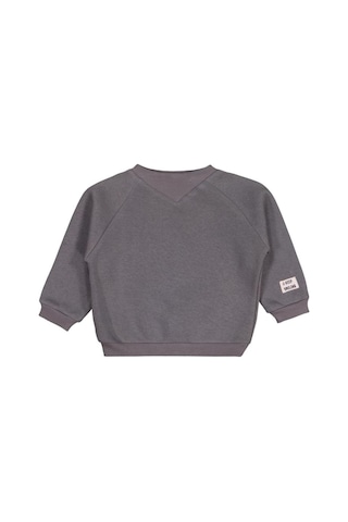 Civil Baby Keep Smiling Etiketli Basic 6-18 Ay Sweatshirt Füme